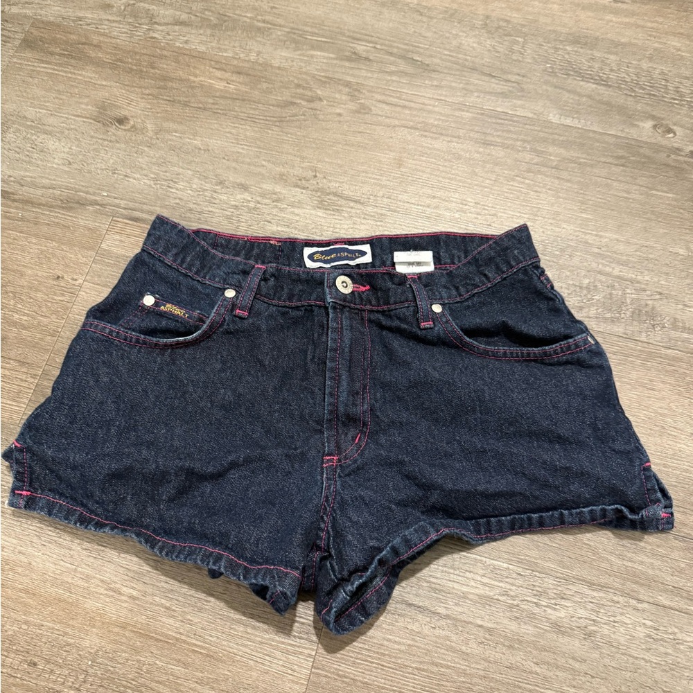 🎀 VINTAGE Y2K Blue Asphalt Wet Seal Shorts 🎀